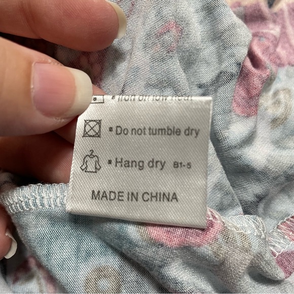 NWT Grecerelle Casual Loose Pocket V Neck Medallion Boho Print Maxi Dress Size S - Picture 12 of 13